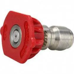 0-Degree Red Quick-Connect Blasting Nozzle Tips 1