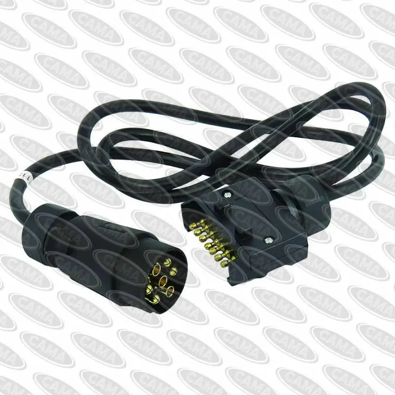 1.5-Meter Trailer Plug Extension: Flat 7-Pin To Round 7-Pin Adapter 1
