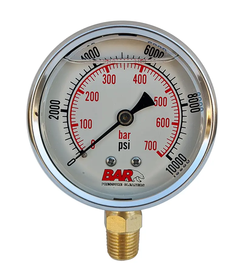 2.5-Inch Premium Bottom-Mount Gauge – 10,000 Psi Capacity 1