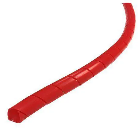 20-Meter Red Spiral Wrap Hose Protector – 3/8" Diameter 1