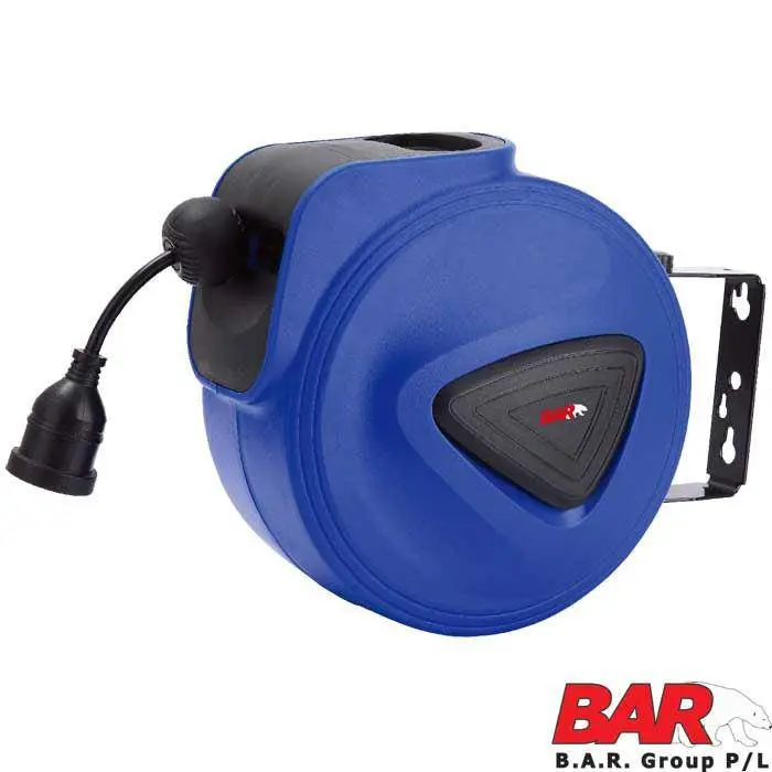 20-Meter Retractable Extension Cord Reel – Compact Winder Design 1