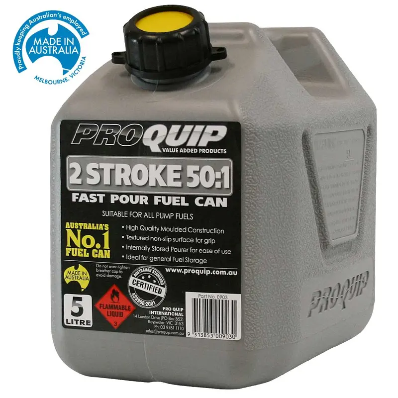 5-Litre Pre-Mixed 2-Stroke Fuel Can – Grey, 50:1 Ratio 1