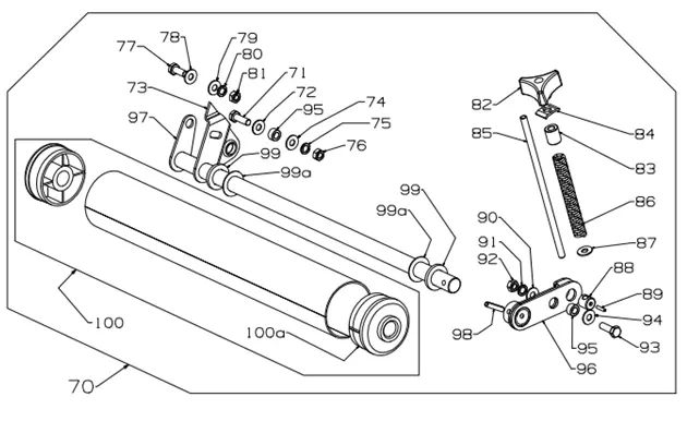500-Series Golf Cart Front Roller Assembly 1