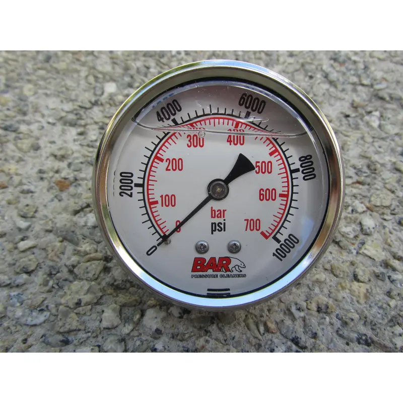 63 Mm Rear-Mount Pressure Gauge – 10,000 Psi Rating 1