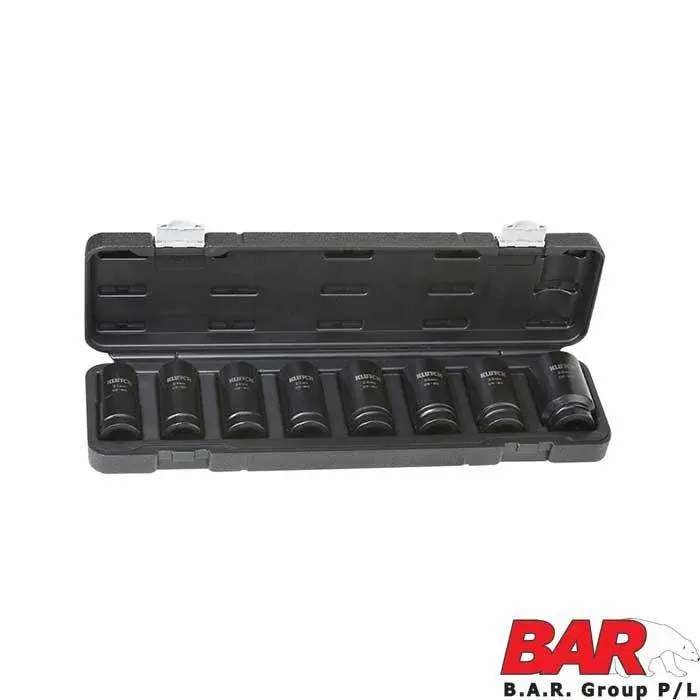 8-Piece 3/4" Metric Deep Impact Socket Set 1