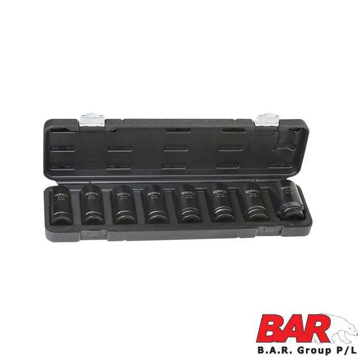 8-Piece 3/4" Metric Impact Socket Set 1