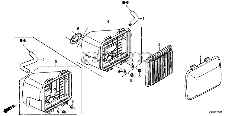 Air Cleaner Housing Assembly – Honda Oem Part #17220Z9L000 1