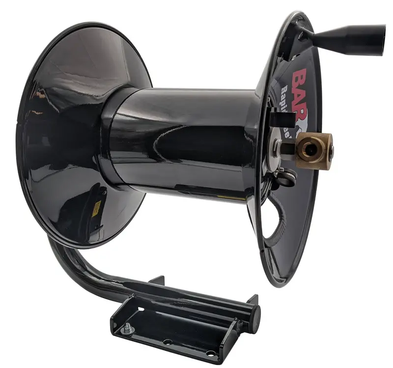 Bar Rapid Reel – Black Powder-Coated Steel Hose Reel (80M) 1