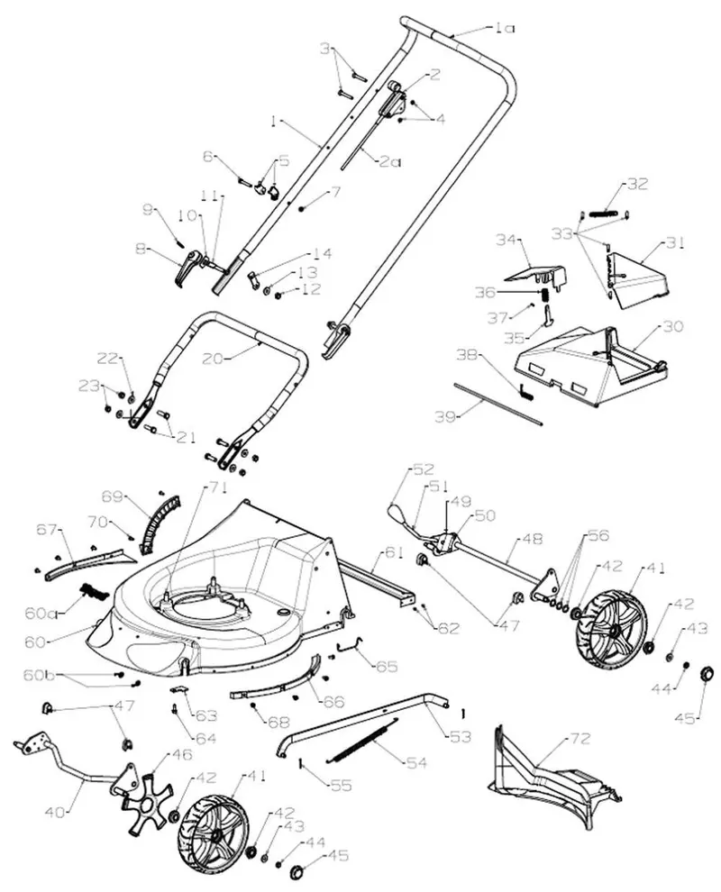 Black Lower Handle Assembly – Model #981257 1