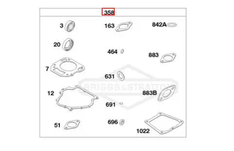 Briggs & Stratton Engine Gasket Set – Model 715383 1