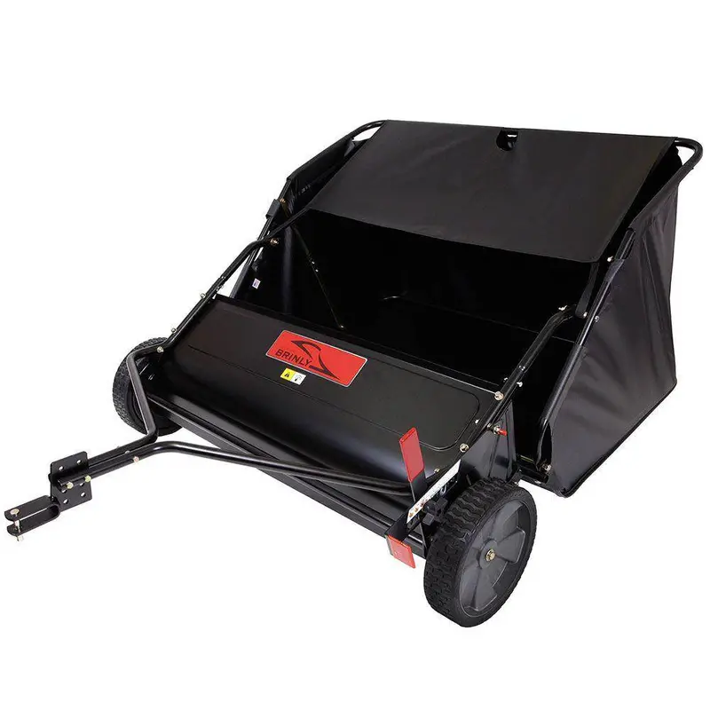 Brinly 42-Inch Tow-Behind Lawn Sweeper – Heavy-Duty Collection Unit 1