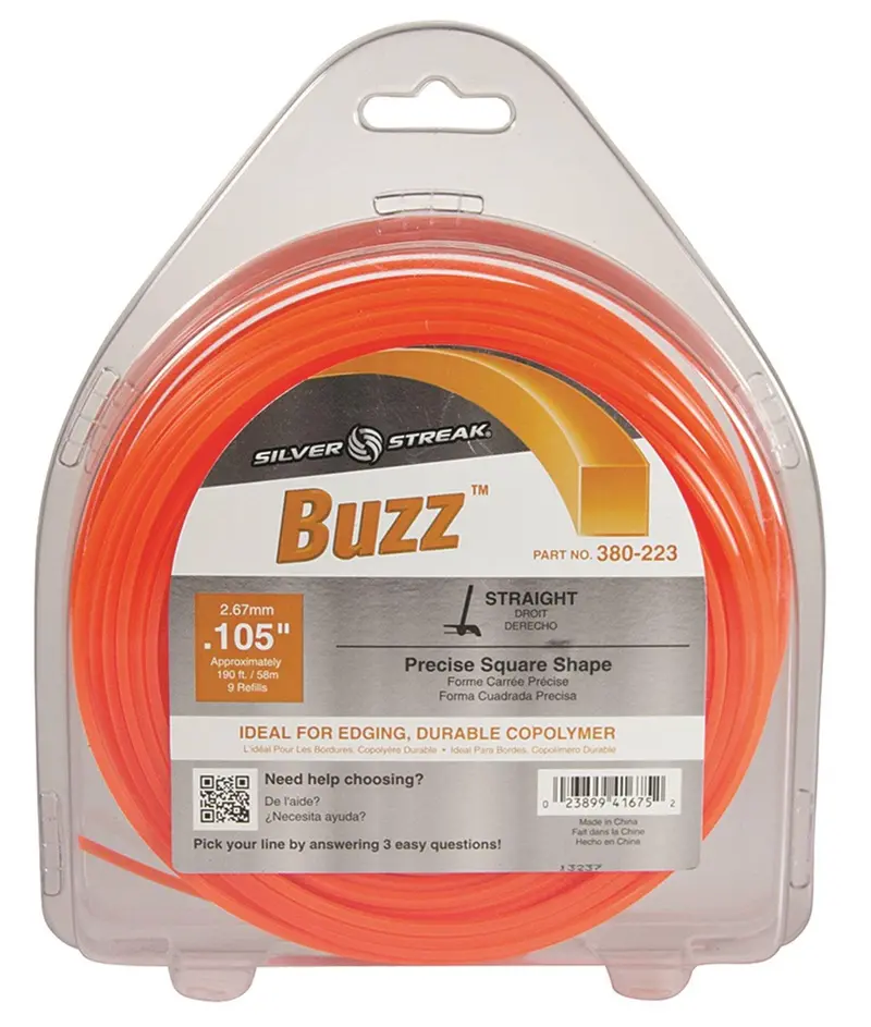 Buzz-Cut Trimmer Line .105" (2.7 Mm) – 1 Lb 1