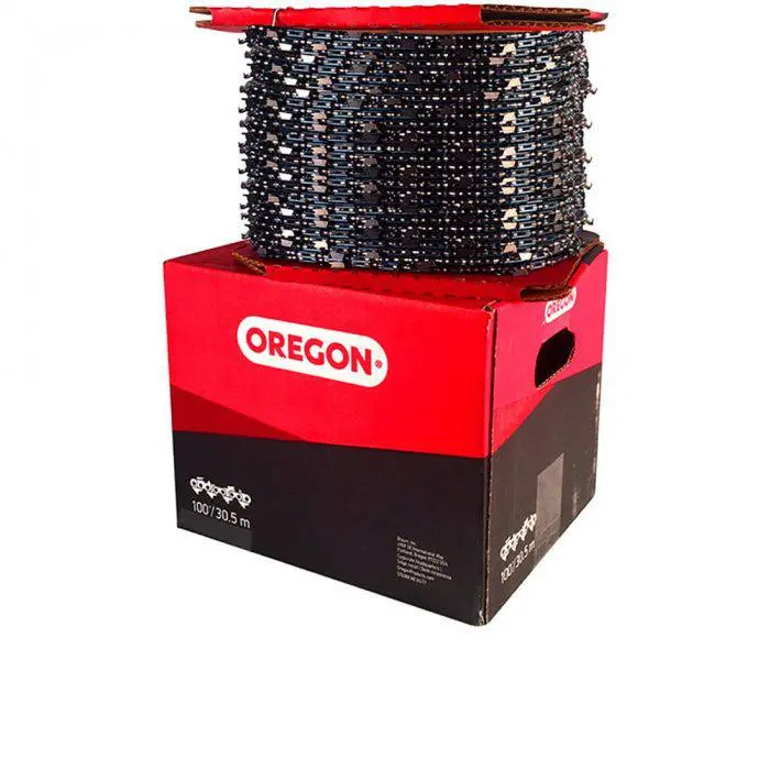 Dolmar/Oregon 3/8" Pitch Chainsaw Chain – .043" Gauge, Microlite Chamfer Chisel, 100 Ft 1