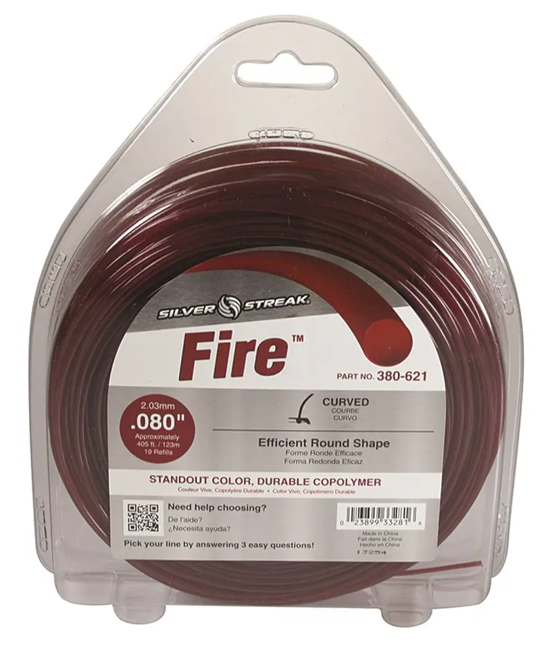 Fire Series Trimmer Line – 0.080" (2.0 Mm) Diameter, 1 Lb Spool 1
