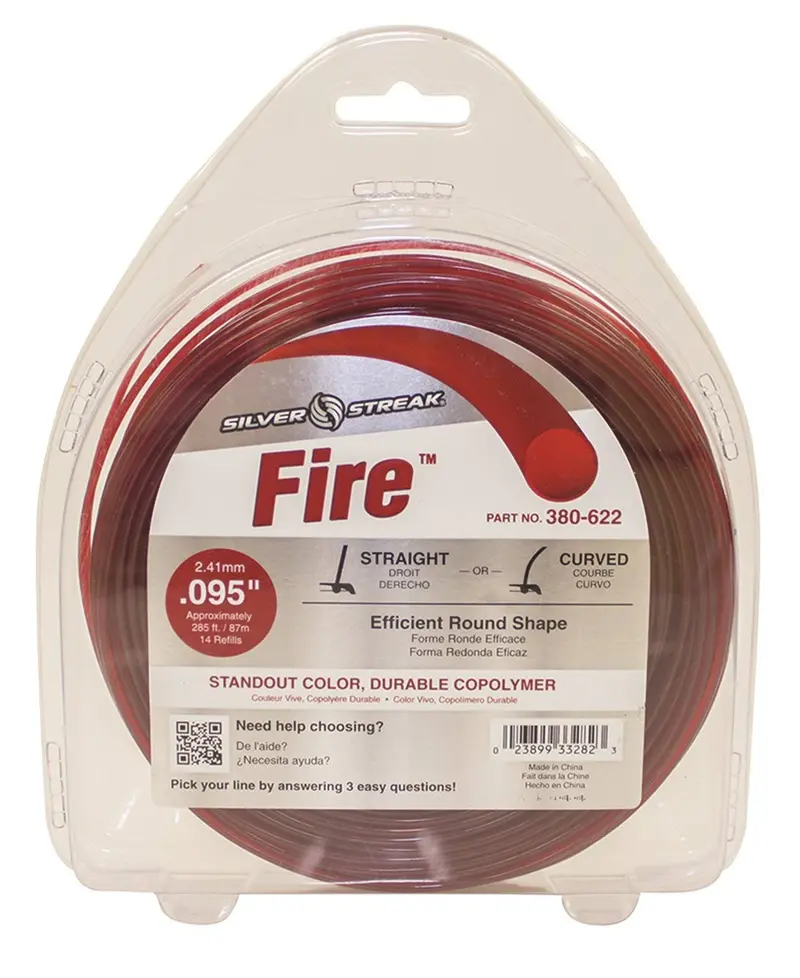 Fire Series Trimmer Line – 0.095" (2.4 Mm) Diameter, 1 Lb Spool 1