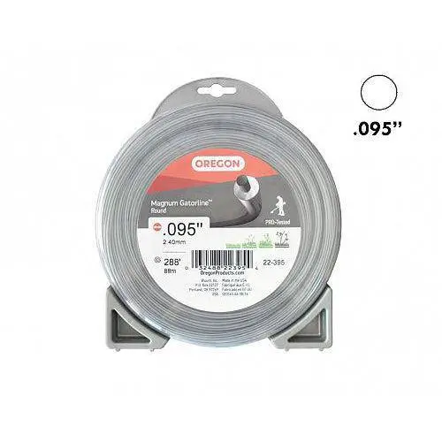 Gatorline Magnum .095" (2.4 Mm) Round Trimmer Line – 88 Meter / 1 Lb Spool 1