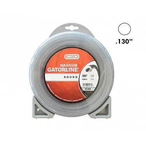 Gatorline Magnum .130" (3.3 Mm) Round Trimmer Line – 23 Meter / 0.5 Lb Spool 1