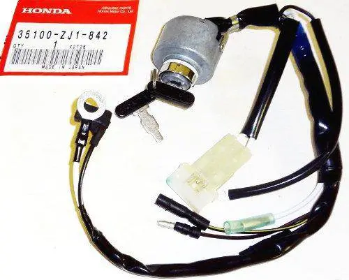 Genuine Honda Ignition Switch & Combination Control Unit – Part #35100-Zj1-842 1