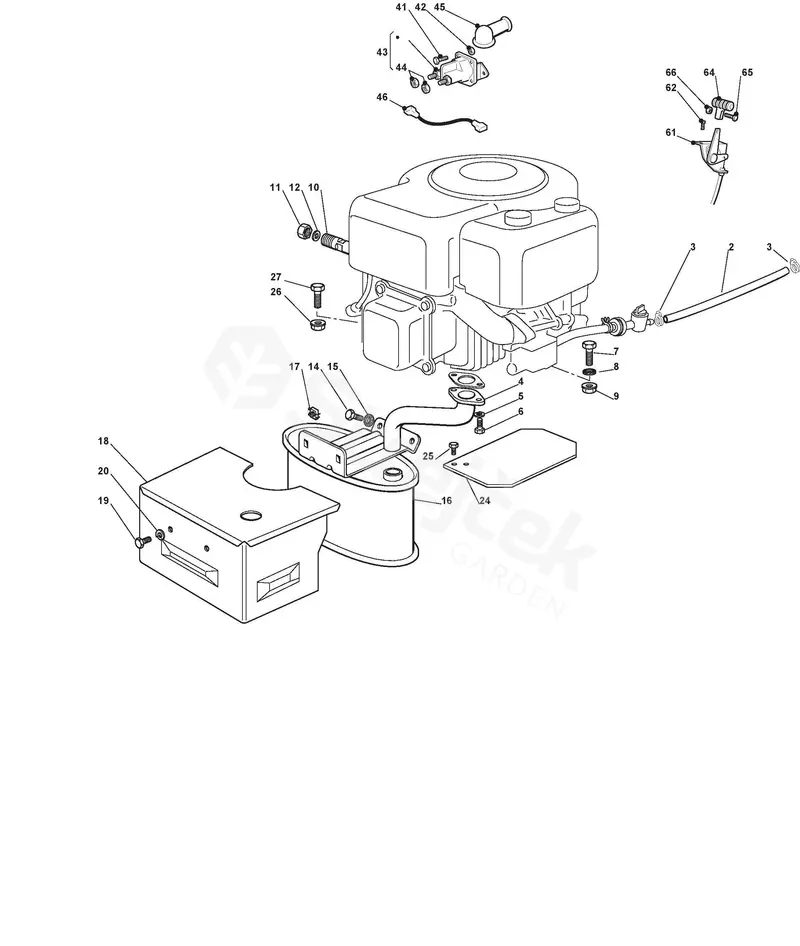Ggp Exhaust Muffler With Mounting Bracket #182750005/0 1