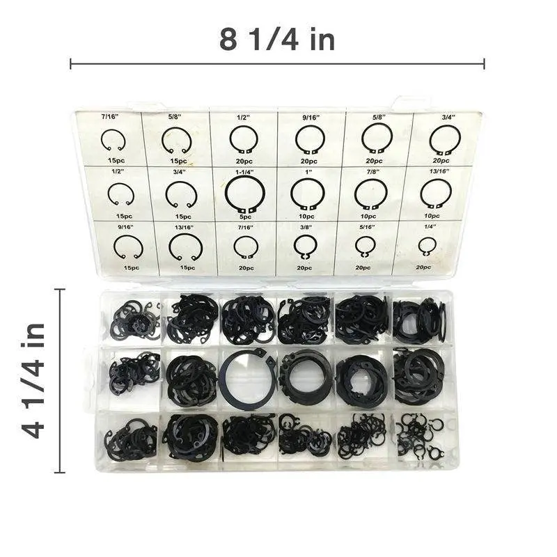 Grab-N-Go Retaining Kit: Internal And External Snap Rings 1