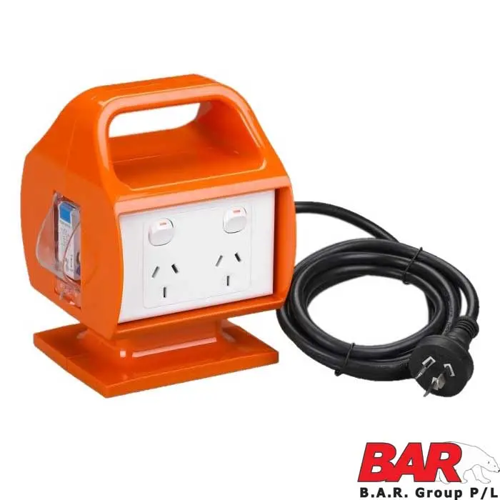 Heavy-Duty 10-Amp Portable Rcb Power Distribution Box 1
