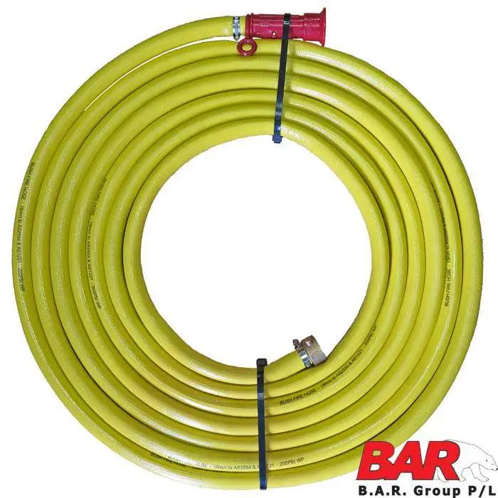 Heavy-Duty Firefighting Hose – 3/4-Inch Diameter, Reinforced Construction 1