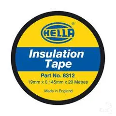 Hella Black Insulation Tape – 20-Meter Roll, Pvc Material 1