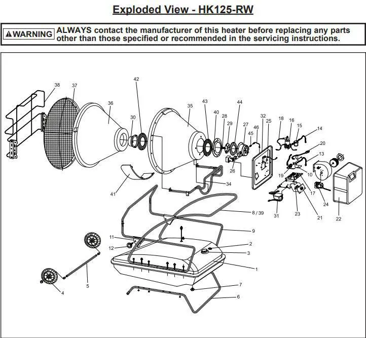 Hk125Rw Burner Head Sealing Gasket 1