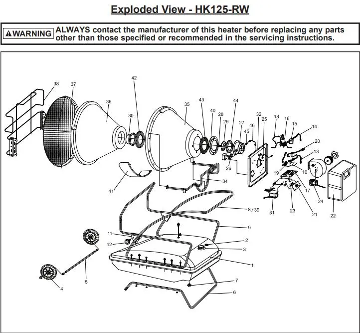 Hk125Rw Radiant Cone Burner Assembly 1