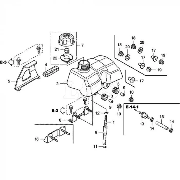 Honda Gx100 Fuel Tank Assembly (17511Zm7010) 1