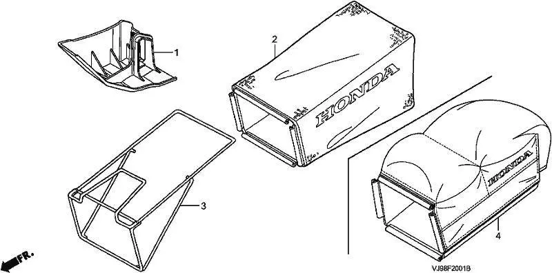 Hru214/Hru215 Frame Catcher Assembly (Part #81330Va3K80) 1