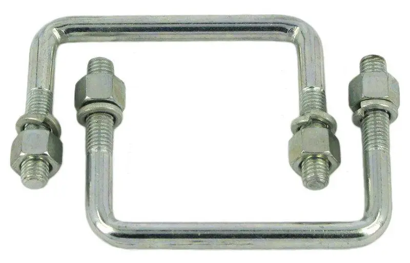 Jockey Wheel U-Bolt Mounting Bracket – 100 Mm × 50 Mm 1