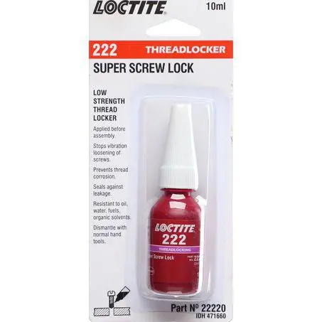 Loctite 222 Low-Strength Threadlocker – 10 Ml Bottle 1