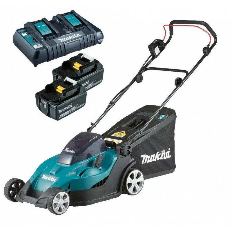 Makita Dlm432Ct2 Dual 18V (36V) Lxt Cordless Lawn Mower – 430Mm (17") Cut Width 1