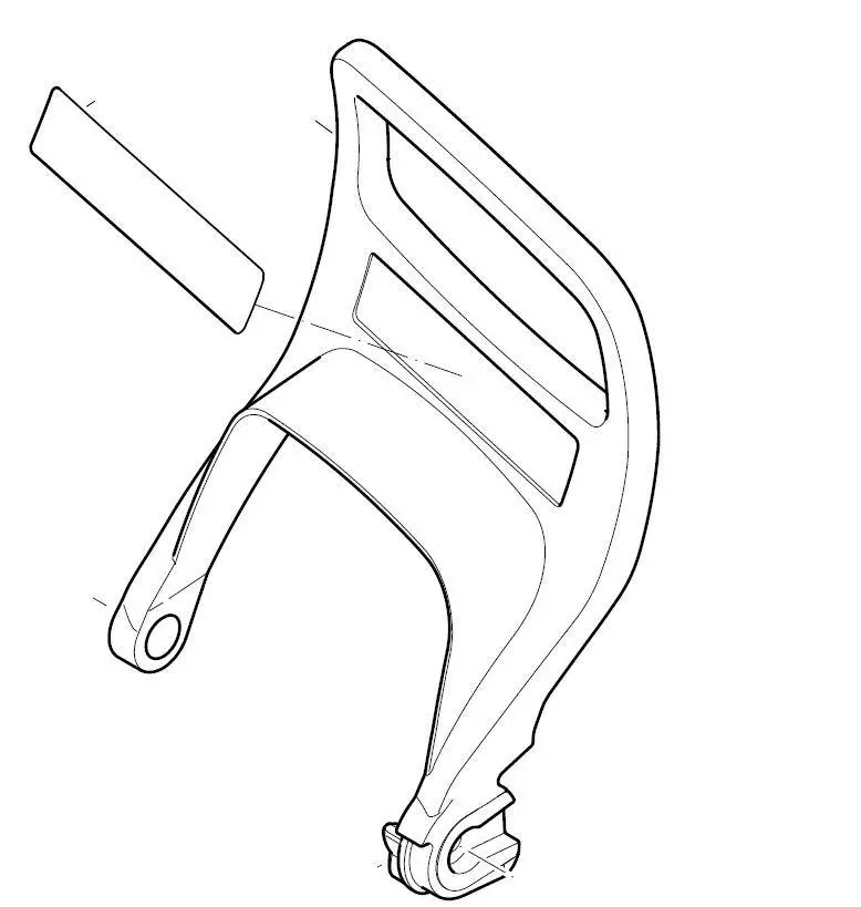Makita Ea6100 Brake Handle Assembly – Part Numbers 130, 213, 201 1