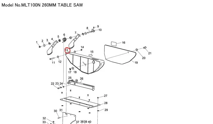 Makita Mlt100N Blade Guard For Lawn Trimmers 1