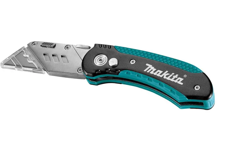 Makita Quick-Release Folding Utility Knife With 10-Blade Assortment 1