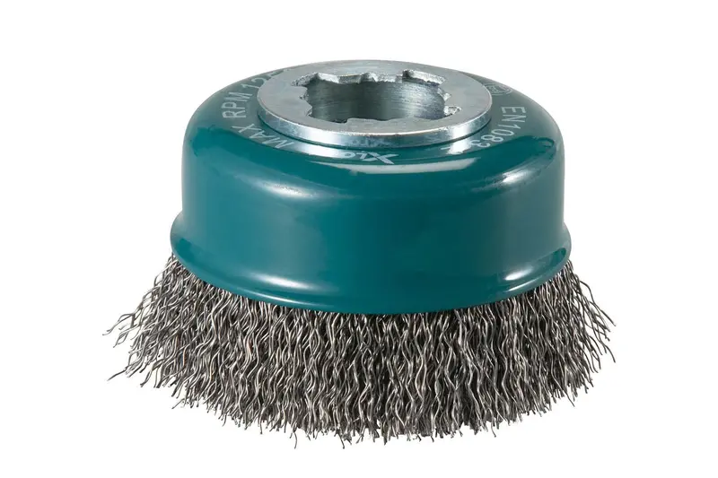 Makita X-Lock 75 Mm Crimped Steel Cup Brush For Angle Grinders 1