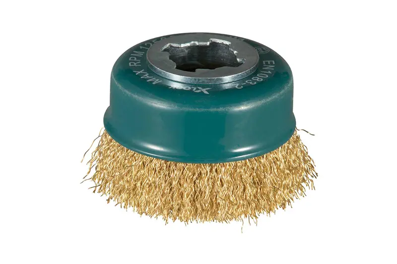 Makita X-Lock Crimped Brass-Coated Cup Brush – 75Mm Diameter 1