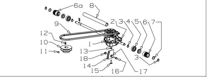 Masport Key With Ruff — 5/8" × 5/32" × 1/4" (Part #500636) 1