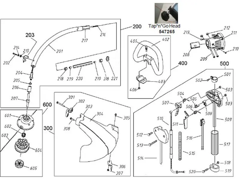 Morrison Bc230B S3 Tap-N-Go Lawn Mower Head Assembly 1