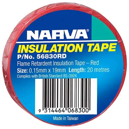 Narva Pvc Insulation Tape – Red, High-Adhesion Formula 1