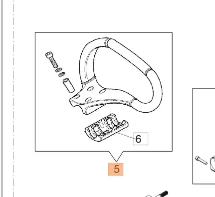 Oleo-Mac 62030039Ar Front Handle Assembly 1
