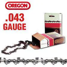 Oregon 3/8" Low-Profile Semi-Chisel Chainsaw Chain – .043 Gauge, 61 Drive Links 1