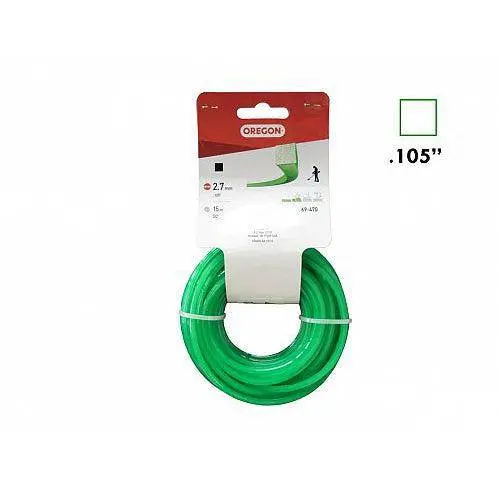 Oregon Green .105" (2.7 Mm) Square Trimmer Line 1