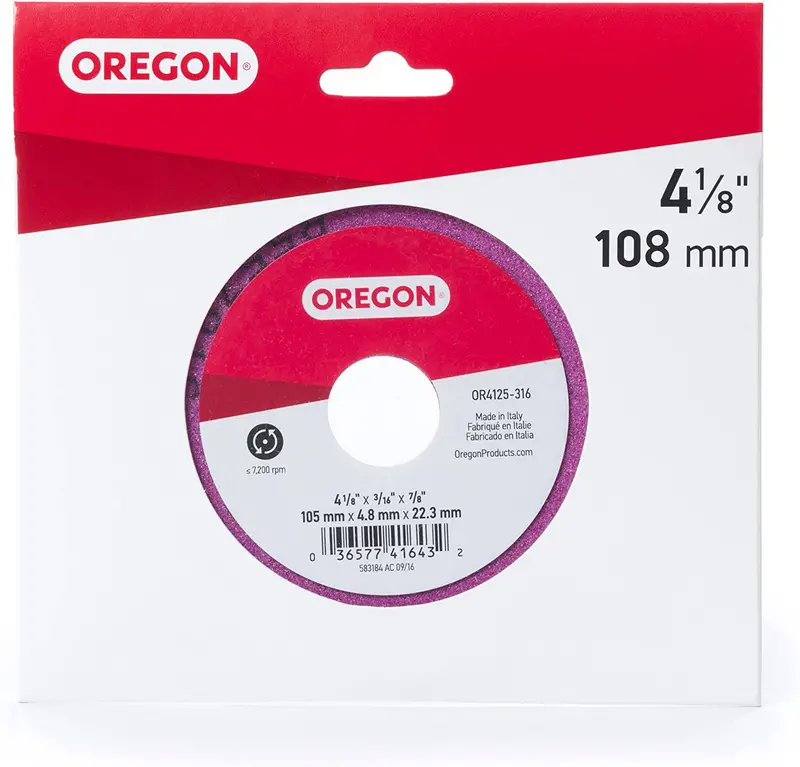 Oregon Mini Grinder Disc: 105 × 4.8 × 22.3 Mm (Compatible With 3/8" And .404 Pitch Chains) 1