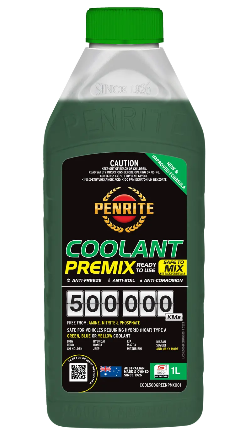 Penrite Green 500,000 Km Long-Life Coolant Pmx – 1L Premixed Formula 1