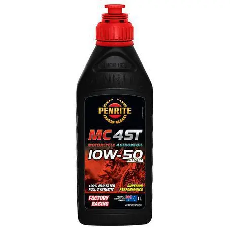 Penrite Mc-4St 10W-50 Full Synthetic Motorcycle Oil – Pao & Ester Blend, 1L 1