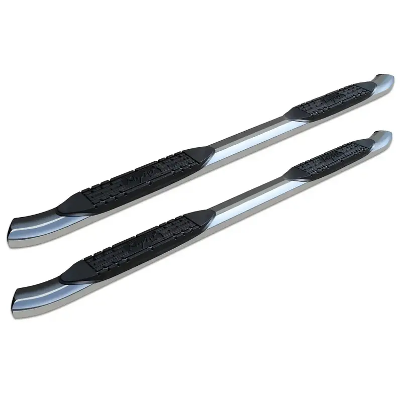 Raptor Series 1501-0733 Oe-Style Curved Oval Running Boards – 4-Inch Polished Stainless Steel For 2019–2024 Chevy Silverado & Gmc Sierra 1