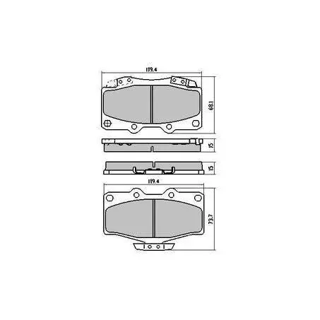 Rda Phantom Ceramic Brake Pad Set Rdc1149 1